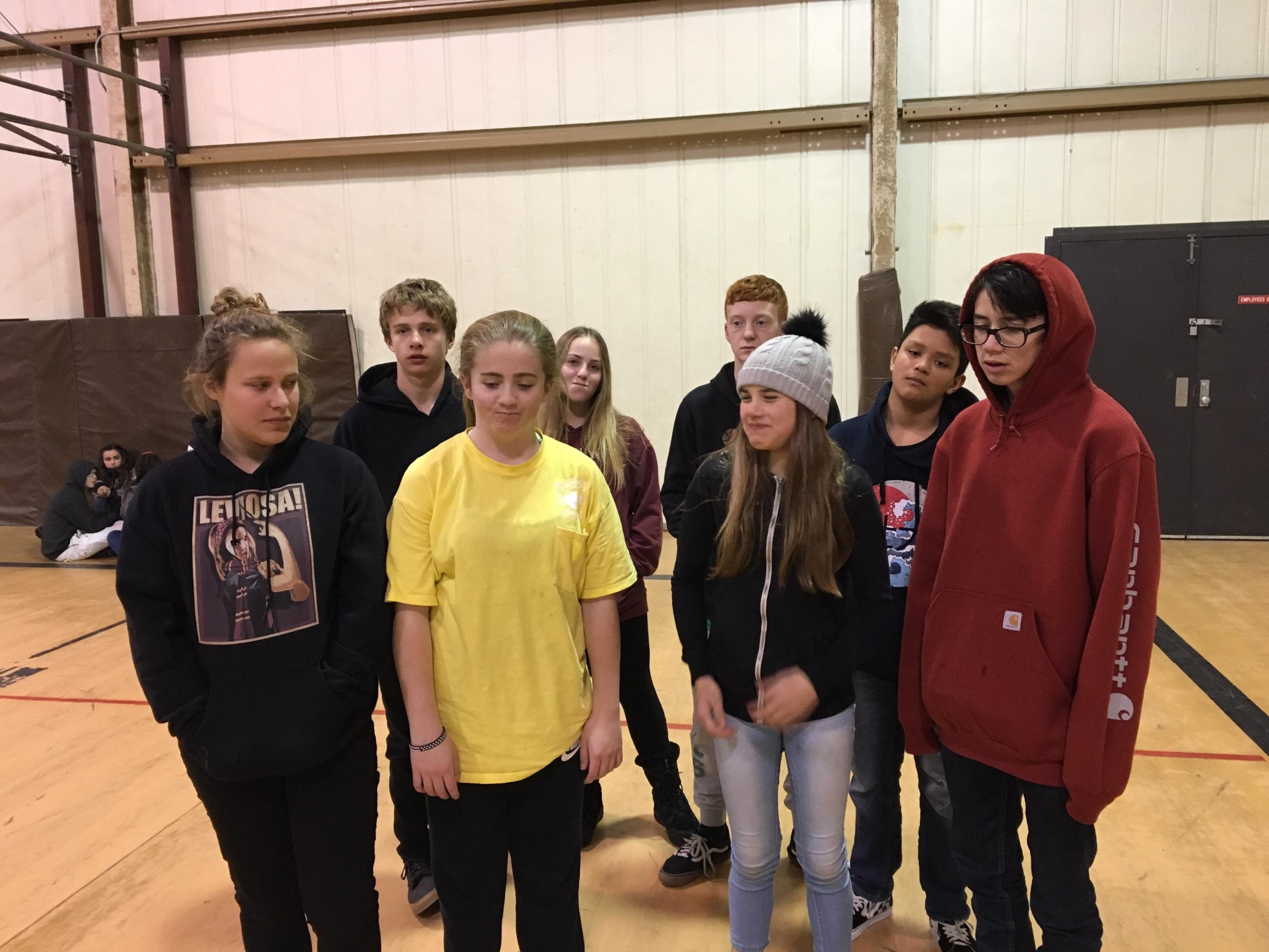 Winter Camp Grumpy Faces BCCC Youth Group